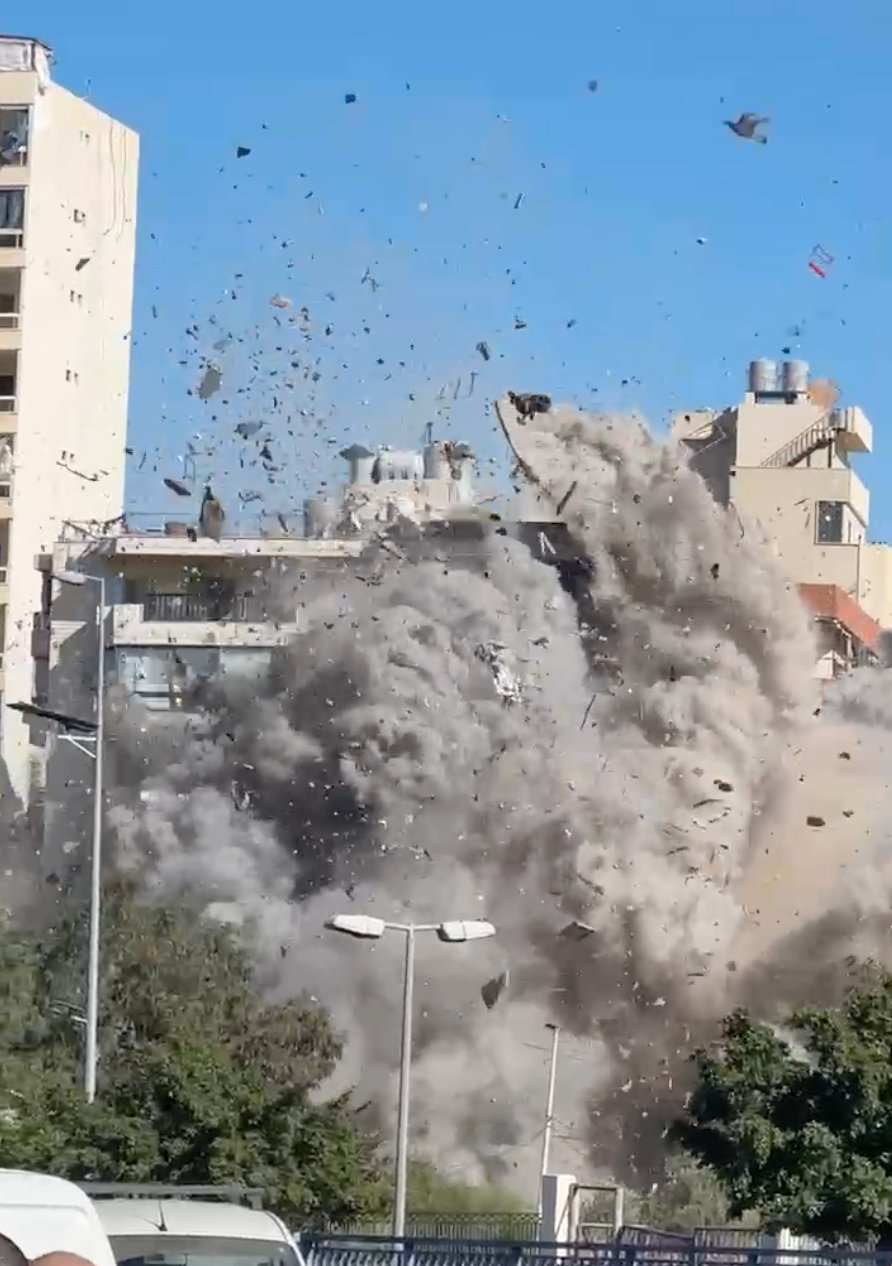 Chiyah (Liban) – Effondrement d’un immeuble dont le rez-de-chaussée abritait l’étude de Me Youssef Allamah.